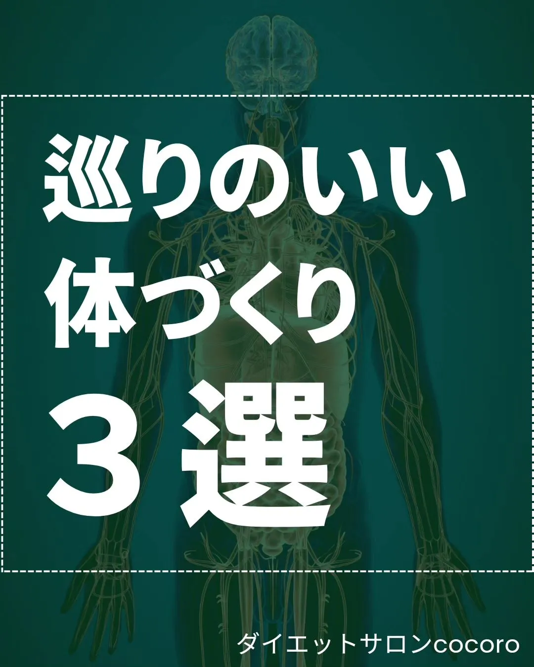 【巡りのいい体づくり3選】